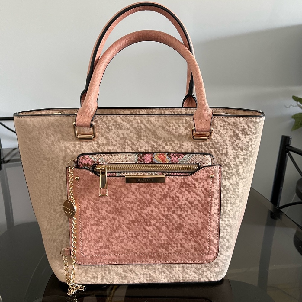 Aldo pink tote w wallet